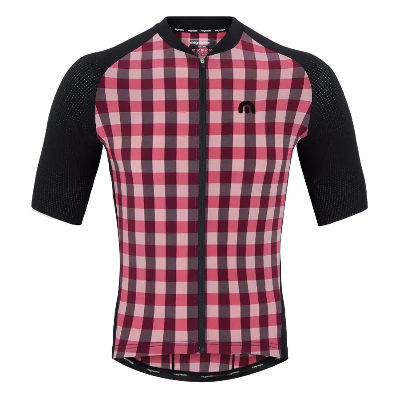 MEGMEISTER AERO WOVEN JERSEY BURGUNDY/PINK